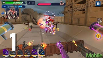 Bulletstorm: Zombie Waves Gameplay Walkthrough Part 1 - Stage 1 ~ 2 (Android, IOS)