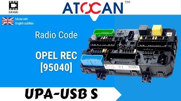 OPEL REC [95040] - Reading Radio Code by UPA USB-S