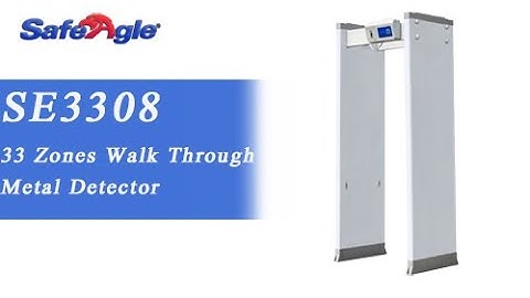 Safeagle SE3308 Of Touch Screen Control 33 Zones Walk Through Metal Detector