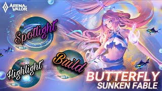 Aov  Butterfly Sunken Fable Skin Spotlight Tips U0026 Best Build Combo  Arena Of Valor