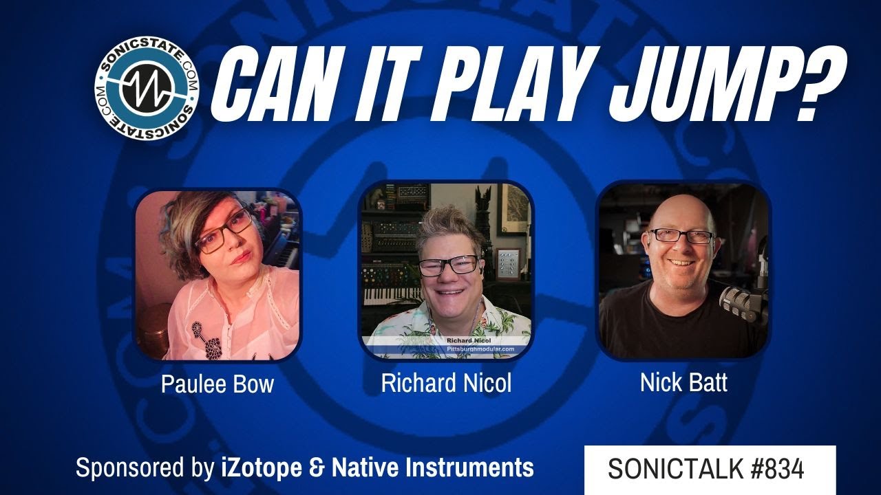 Sonic TALK 834 - Classic Synth Riffs, Synth Manuals + AI