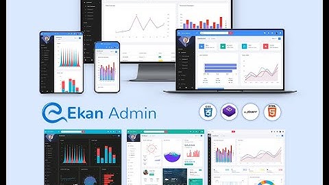 Dashboard UI Kit with UI Framework Responsive Bootstrap 4 Admin – Ekan