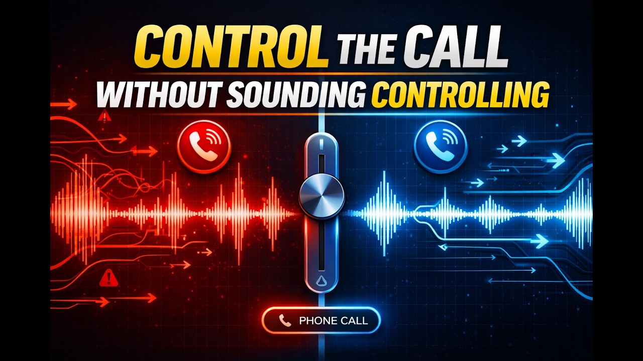 How to Control a Call... Without Sounding Controlling! - YouTube