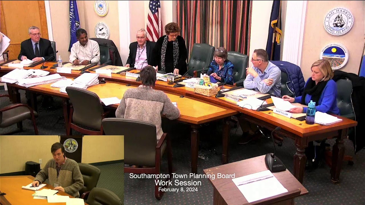 Southampton Town Planning Board Work Session 2/8/24 YouTube