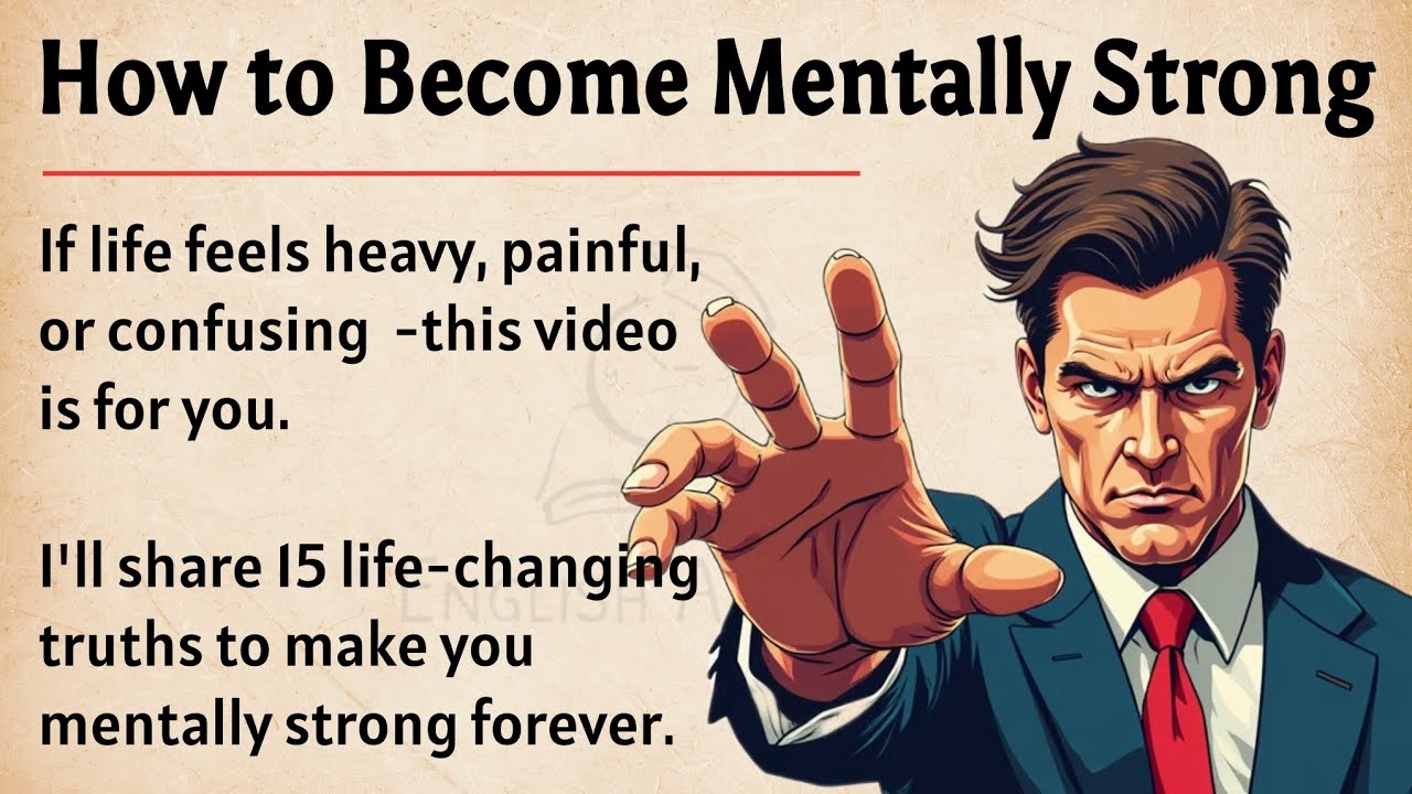 Outline Video How to Become Mentally Strong || Graded Reader || Improve Your English Fluency ✅️