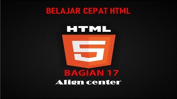 17  Align center pada table HTML