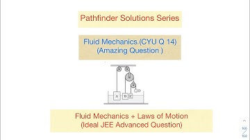 Pathfinder | Fluid Mechanics   | CYU 14 | JEE Advanced | Laws of Motion | Olympiad