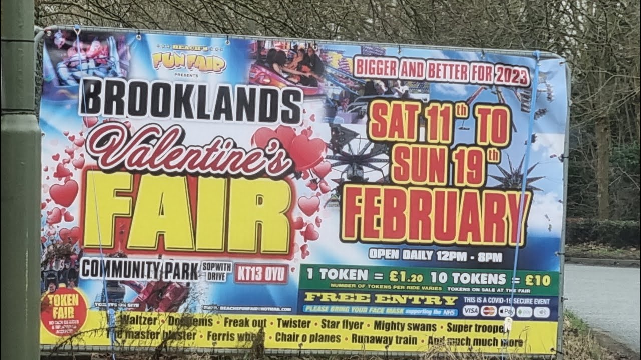 Brooklands Valentines Funfair 2023 YouTube