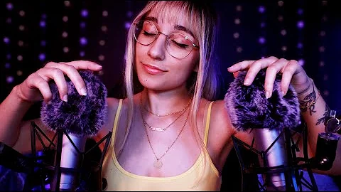 ASMR Fluffy Mic Brushing Slow Ear To Ear Coundown Whispers ASMR Fluffy Mic Brushing Slow Ear To Ear Coundown Whispers