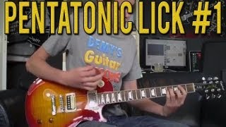 Pentatonic Scale Lick Guitar Lesson #1 (With Tabs)