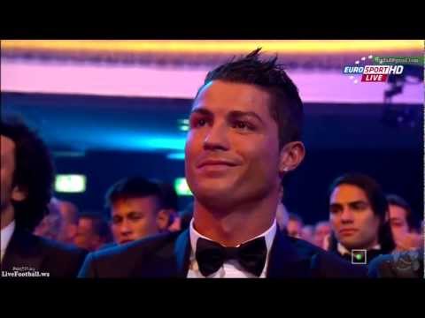 Cristiano Ronaldo All Reaction at Messi ballon d'or 2012
