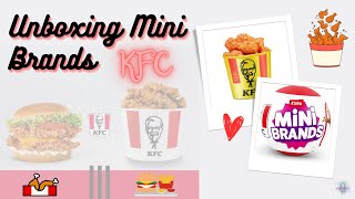 Unboxing Mini brands KFC ❤️ Kentucky Fried Chicken 🍗 PART 1 🎧 ASMR Unboxing