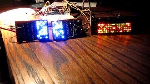Arduino-based logic displays - front and rear