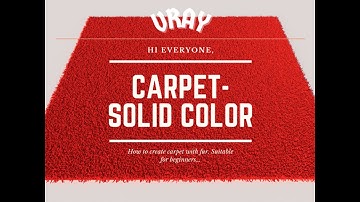 How to create carpet in Sketchup | Vray Fur