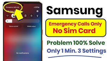 Fix samsung emergency calls only problem | no sim card emergency calls only samsung problem