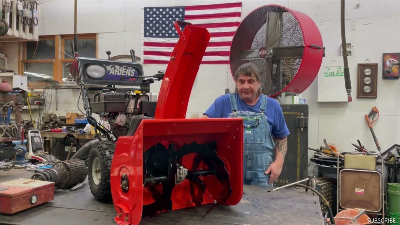 Ariens 824 Snowblower 24in 8HP Tecumseh Blades Will Not Turn, Adjusting Belts YouTube