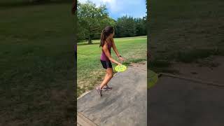 Learning How To Throw Forehand | Disc Golf #shorts #discgolf #forehand #forehandtechnique #frisbee