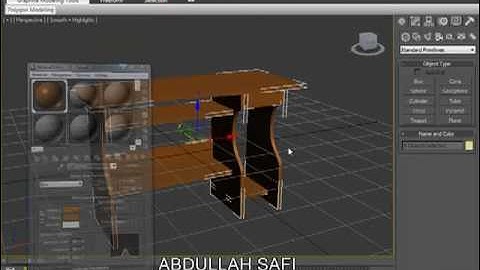 3D TUTORIAL- MODELING A COMPUTER TABLE PART-2