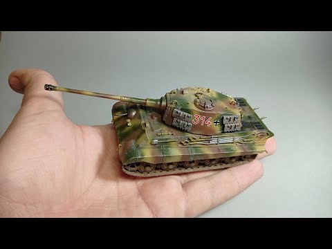 Самый маленький КОРОЛЬ | Королевский Тигр Ausf.B ( Башня Хеншель) | Zvezda 1/72 | Mr.Motochkin