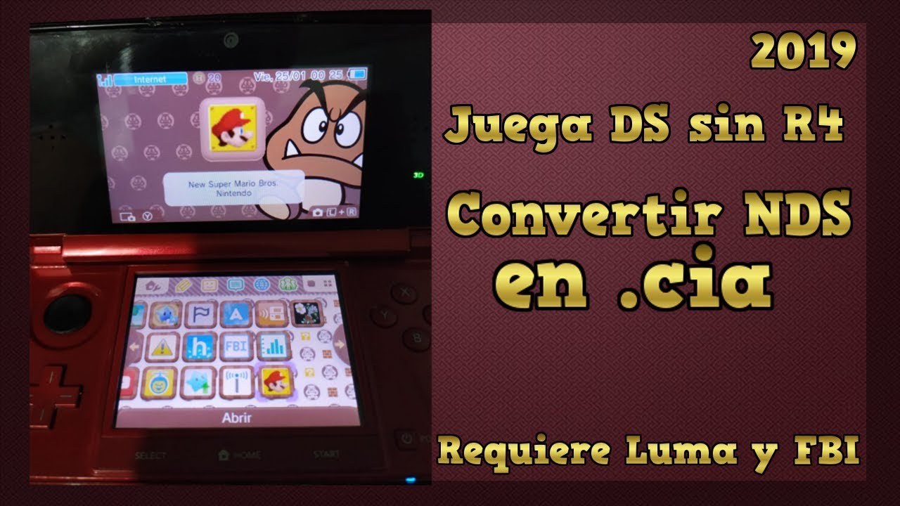 Convertir e Juegos de en 2DS y 3DS (.cia) 🌟 - YouTube
