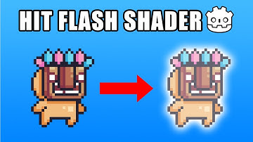 How to make a Flashing effect in Godot using a Shader
