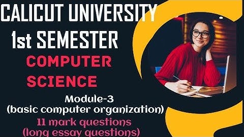 Calicut University 1st semester computerscience#important #semester#exam #calicutuniversity#notes