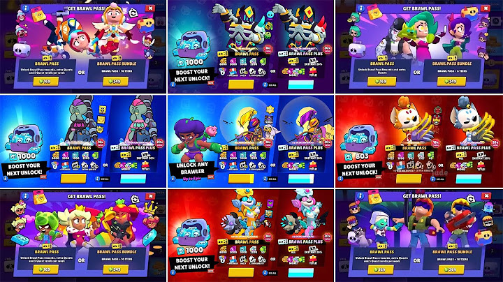 BRAWL PASS UNLOCK SCREEN EVOLUTION | Season 1 to 33