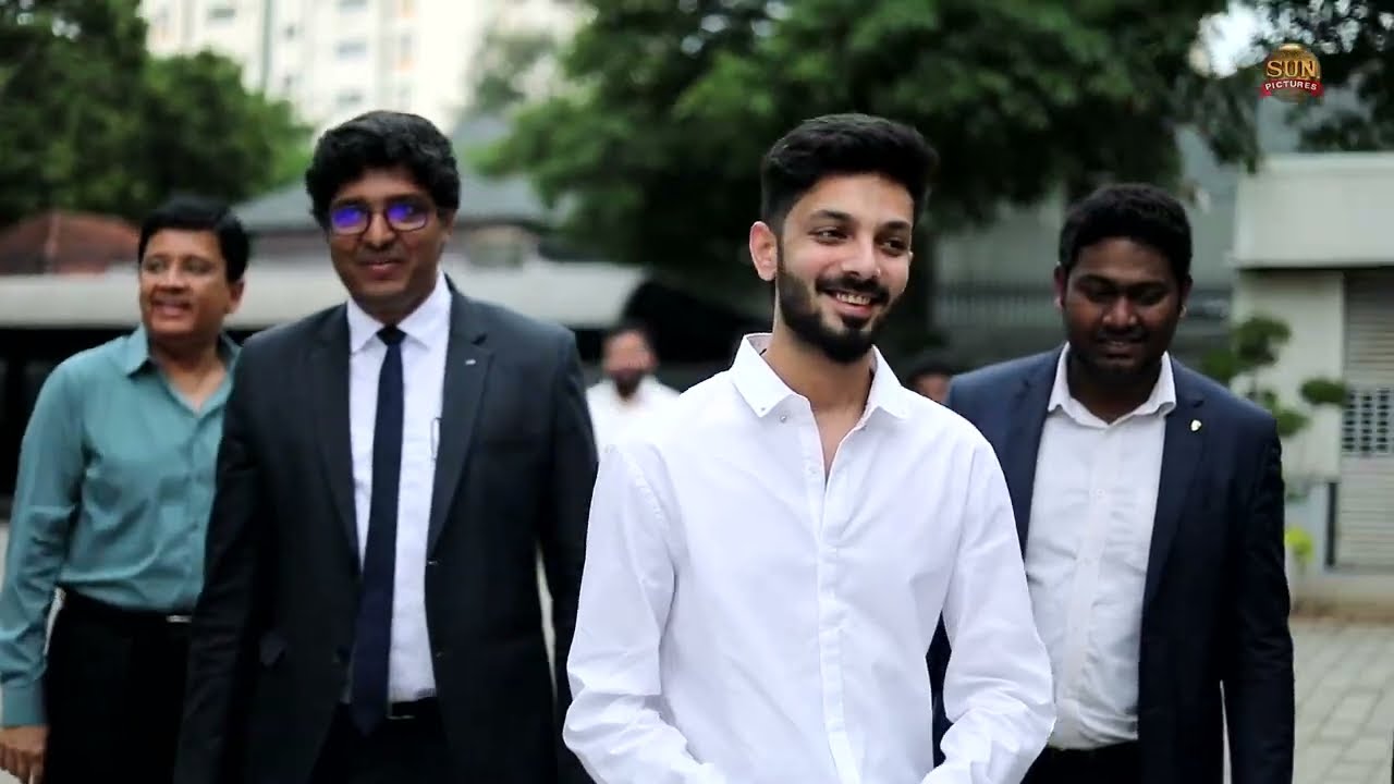 Blockbuster Jailer - Kalanithi Maran presented the key of a brand new Porsche car to Anirudh