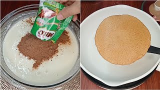 Super soft & fluffy milo pancake/hotcake recipe/panlasang pinoy/yummy kitchen/milo pancake/food//