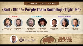 Jake Williams, Jorge Orchilles & Daniel DeCloss | Panel Discussion-WWHF Purple Team Roundup | Talk 5