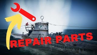 (UBOAT) How to craft replacement parts