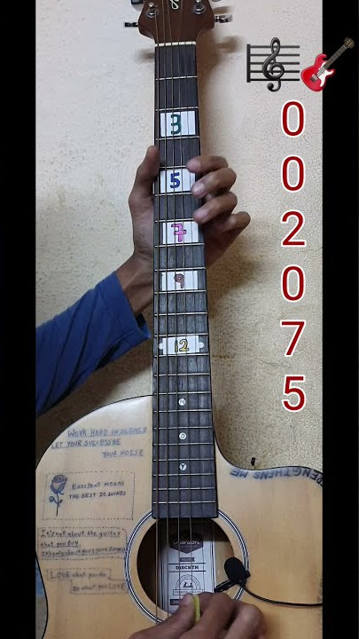 Happy Birthday song guitar 1 string easy #shorts