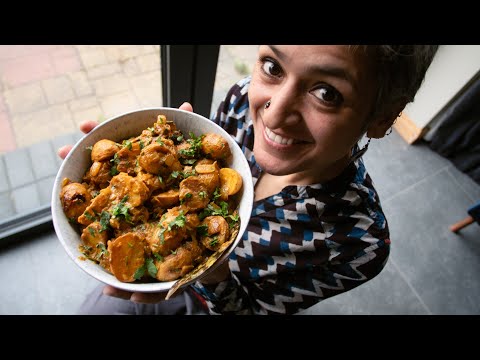 Delicious yogurt potato curry  Vegetarian curry  Food with Chetna