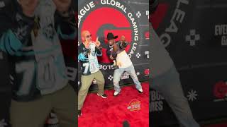 Here is Ne-Yo and Howie Mandel in the red carpet at the 2026 Global Gaming League in Inglewood, Ca .