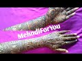 Mehndi designs for Both sides of the hands || Bridal mehndi design for full hands