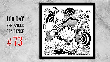 73 # 100 days of tangling | zentangle 100 day challenge | zentangle doodle art | zentangle art