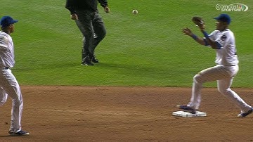 KC@CHC: Castro starts double play in the 7th