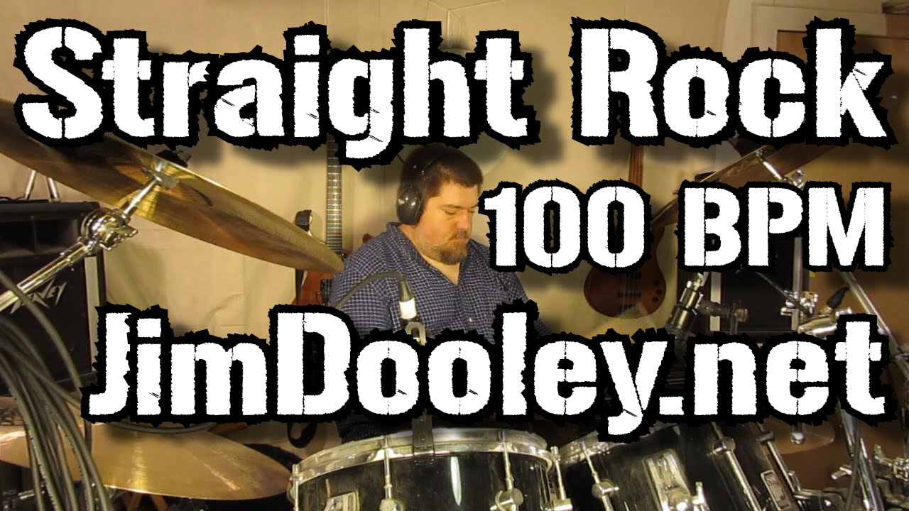 Straight Rock Drum Beat 100 BPM YouTube