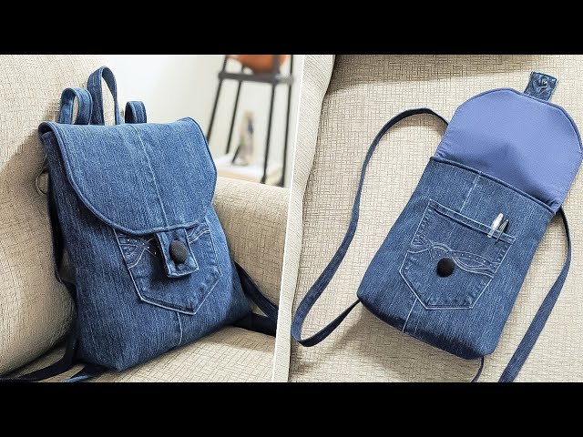 MUSIS - Mini Denim Backpack