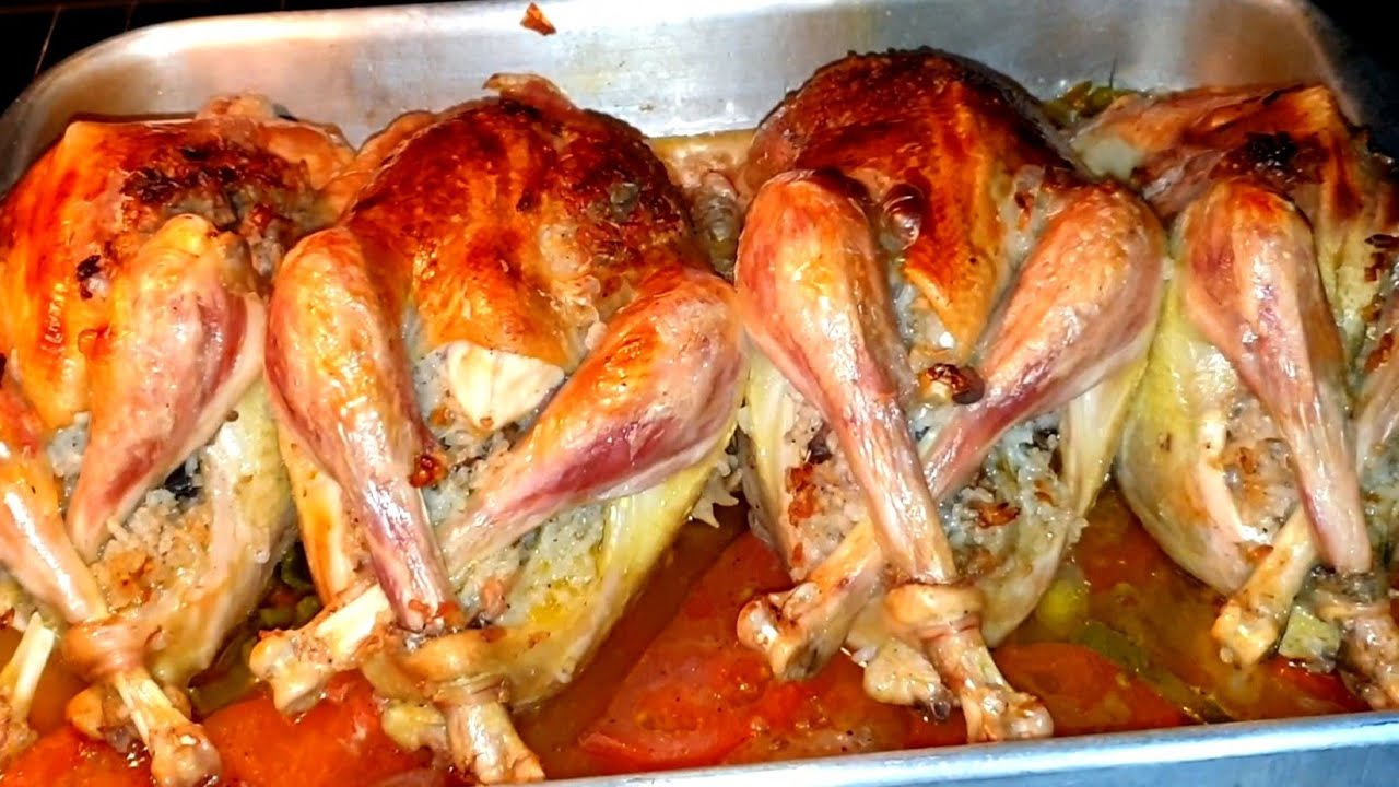 زهقتي من الفراخ المسلوقة وحابة تغيرى جربى الفراخ محشية فى الفرن