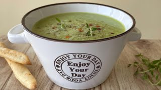 Easy Green Pea Soup l Лёгкий суп с зелёным горошком и моцареллой #shorts#