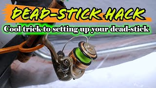 DEAD-STICK HACK catch more fish ICE FISHING ROD HACK