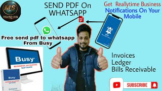 HOW TOO USE BDEP ID BUSY BNS MOBILE APP IN BUSY ACCOUNTINGSOFTWARE,BILL SEND PDF ON WHATSAPP IN BUSY screenshot 1