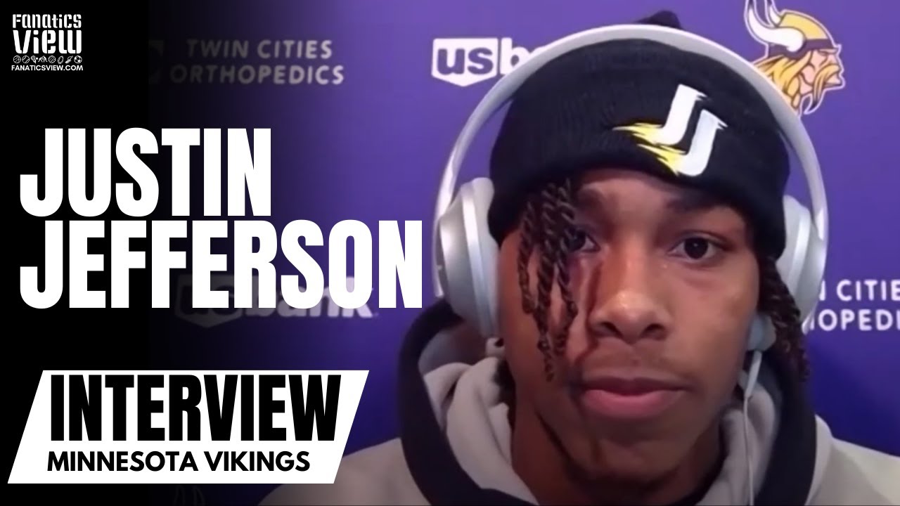 Justin Jefferson on Adam Thielen Doing 'Griddy' Dance, Harrison Smith Ejection & Big Game vs