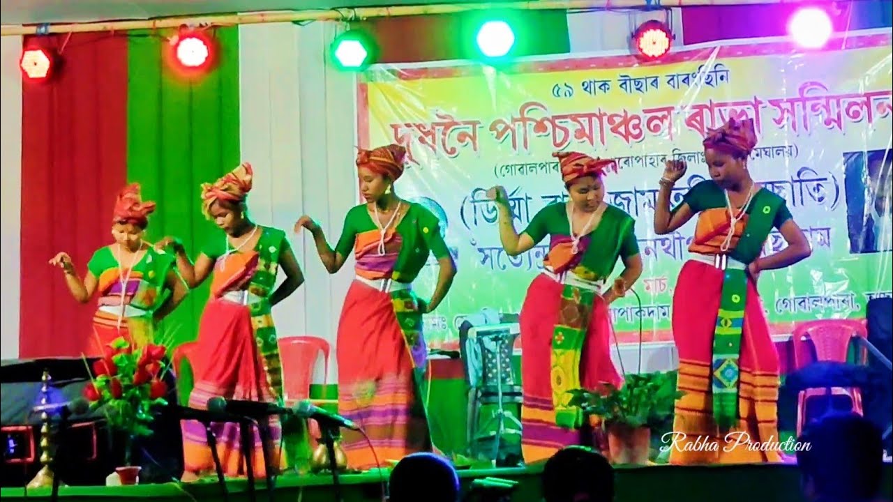 O moina pure tong nang rabha song Dance  Live stage performance  At Amguripara