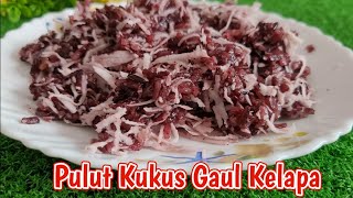 Pulut Kukus Gaul Kelapa | Tips Pulut Hitam Lembut Tak Perlu Rendam | วิธีทำข้าวเหนียวหัวหงอก