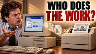 Why Windows Printers Made Your PC Do the Work