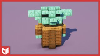 How to Build Baby Yoda in Minecraft #short