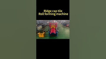 Ridge cap tile roll forming machine #rollformingmachine #factoryproducts #copper