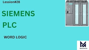 WORD LOGIC IN SIEMENS PLC | How to use word logic in Siemens PLC | Siemens PLC  programming course